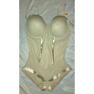 NWT Maidenform Firm Control Convertible Body Shapewear W/ Built In Bra Size 34DD